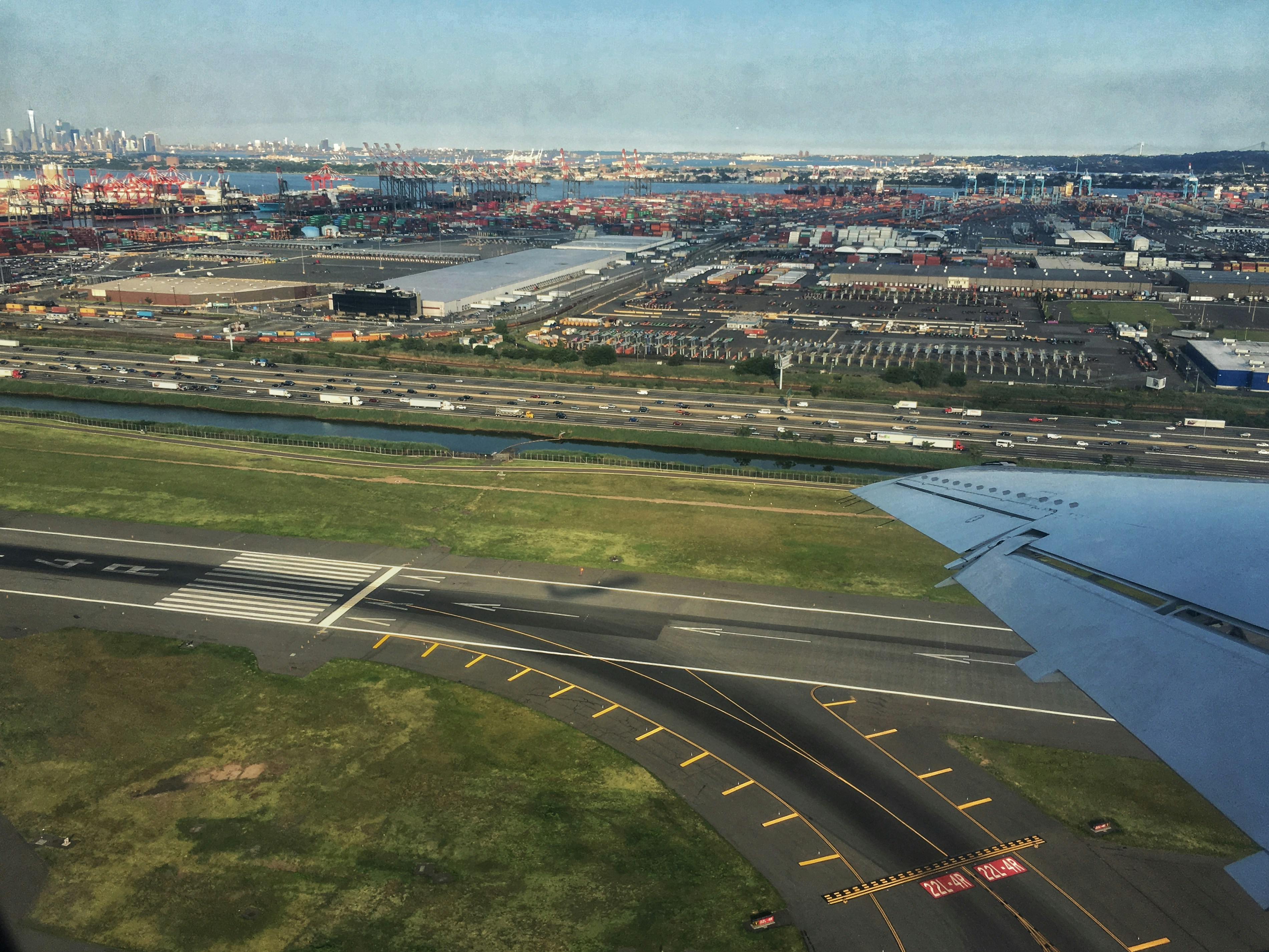 Departing from Newark, New Jersey